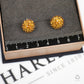 Pre-Owned 22ct Gold Round Scalloped Edge Stud Earrings