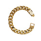 Pre-Owned 9ct Gold Curb Bracelet 7 Inch