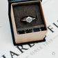 Pre-Owned 9ct White Gold CZ Solitaire Ring Size R