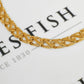 Pre-Owned 9ct Gold Barked Anchor Curb Chain Bracelet