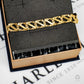 Pre-Owned 9ct Gold Barked Anchor Curb Chain Bracelet