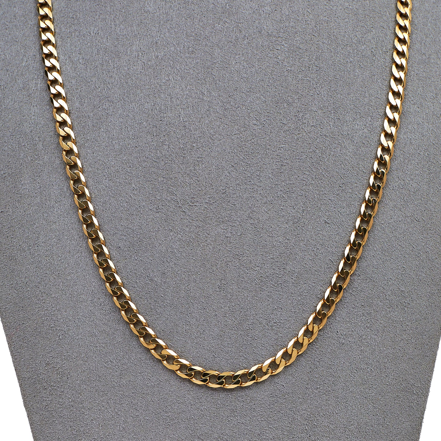 Pre-Owned 9ct Gold Curb Chain Necklace 20 Inch