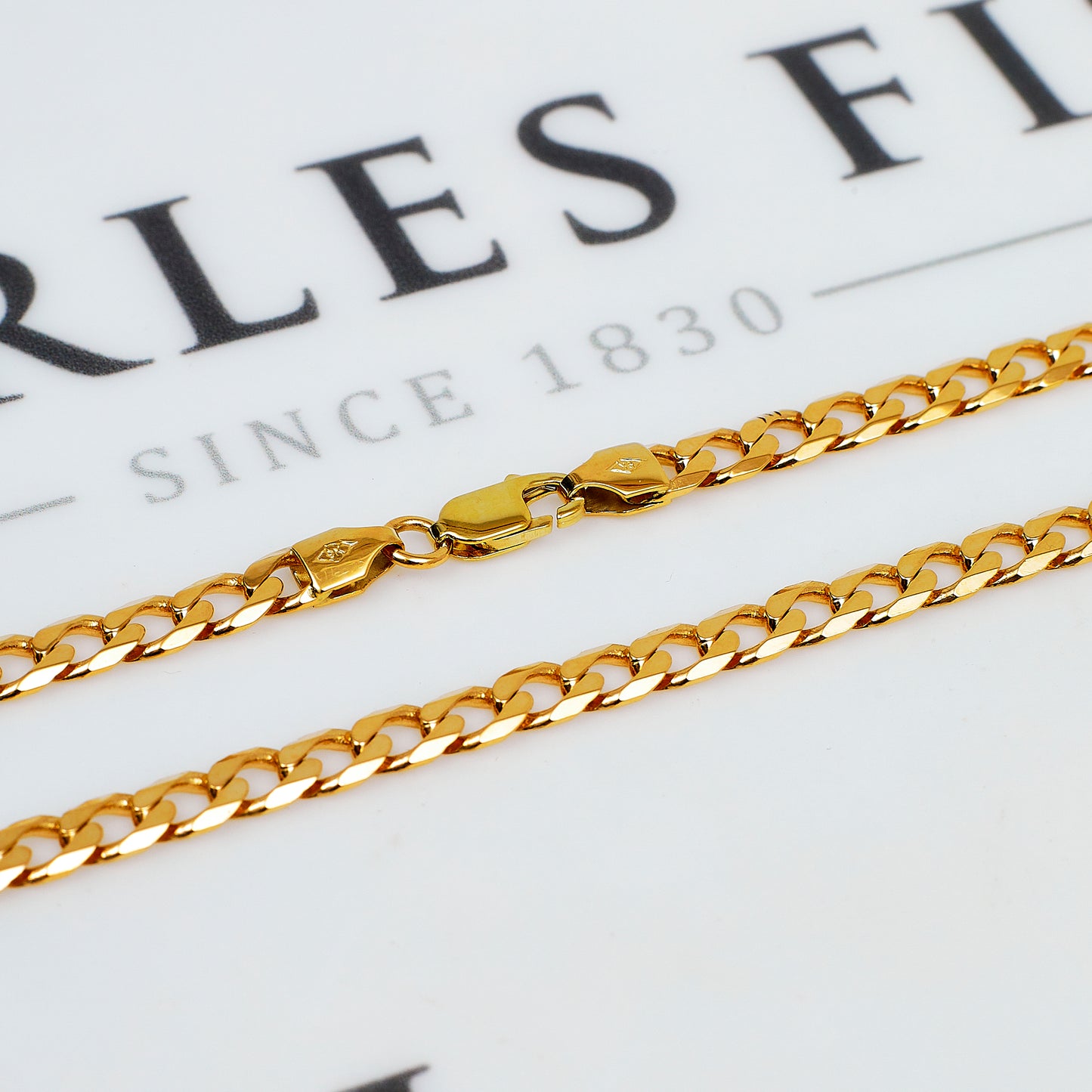 Pre-Owned 9ct Gold Curb Chain Necklace 20 Inch