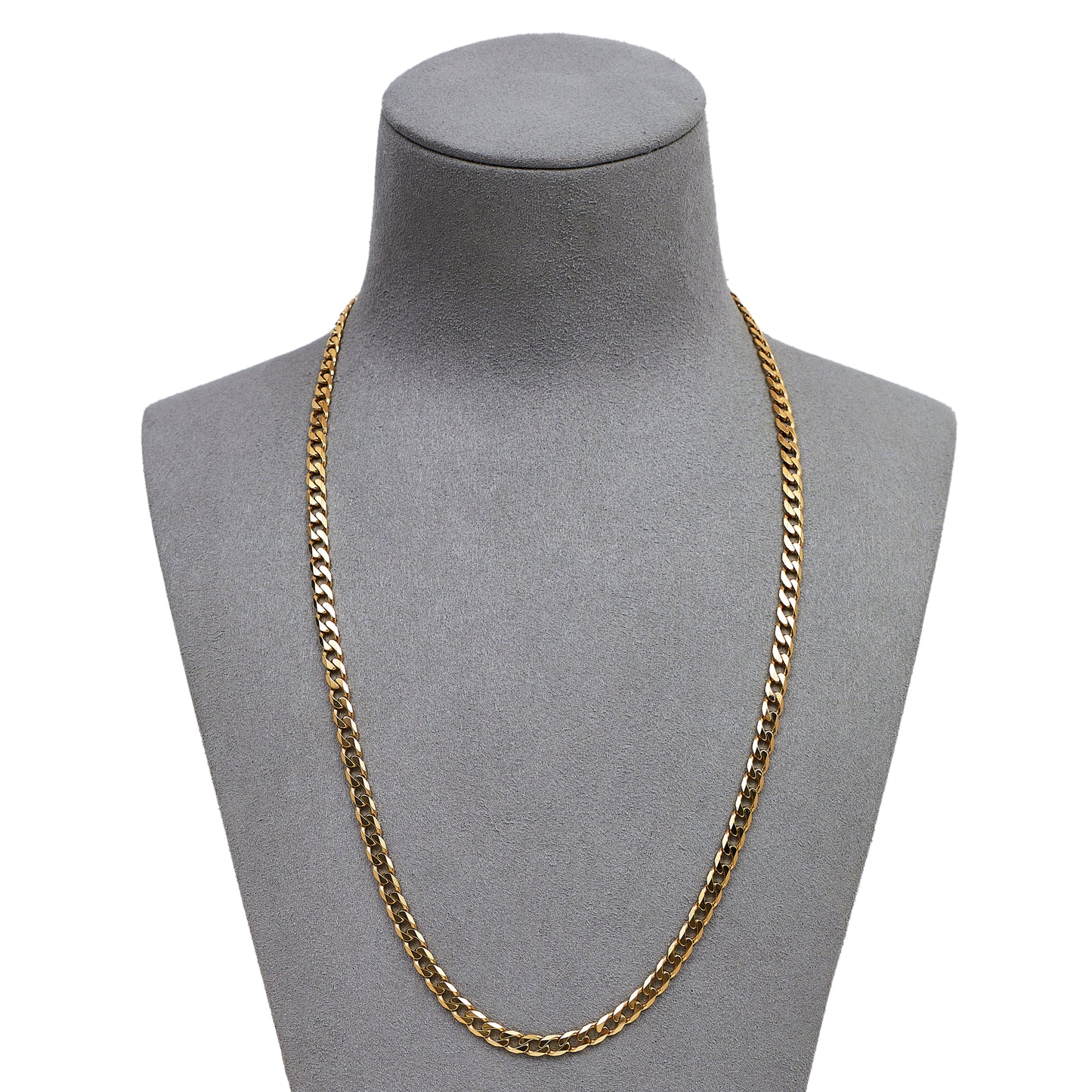 Pre-Owned 9ct Gold Curb Chain Necklace 20 Inch