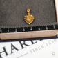 Pre-Owned 22ct Gold Crosshatch Heart Pendant