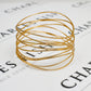 Pre-Owned 18ct Gold TIFFANY Elsa Peretti 9 Row Wave Bangle