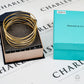 Pre-Owned 18ct Gold TIFFANY Elsa Peretti 9 Row Wave Bangle
