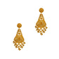 Pre-Owned 22ct Gold Flower Design Tassel Earrings