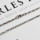 Pre-Owned 18ct White Gold Link Chain Necklace 24 Inch