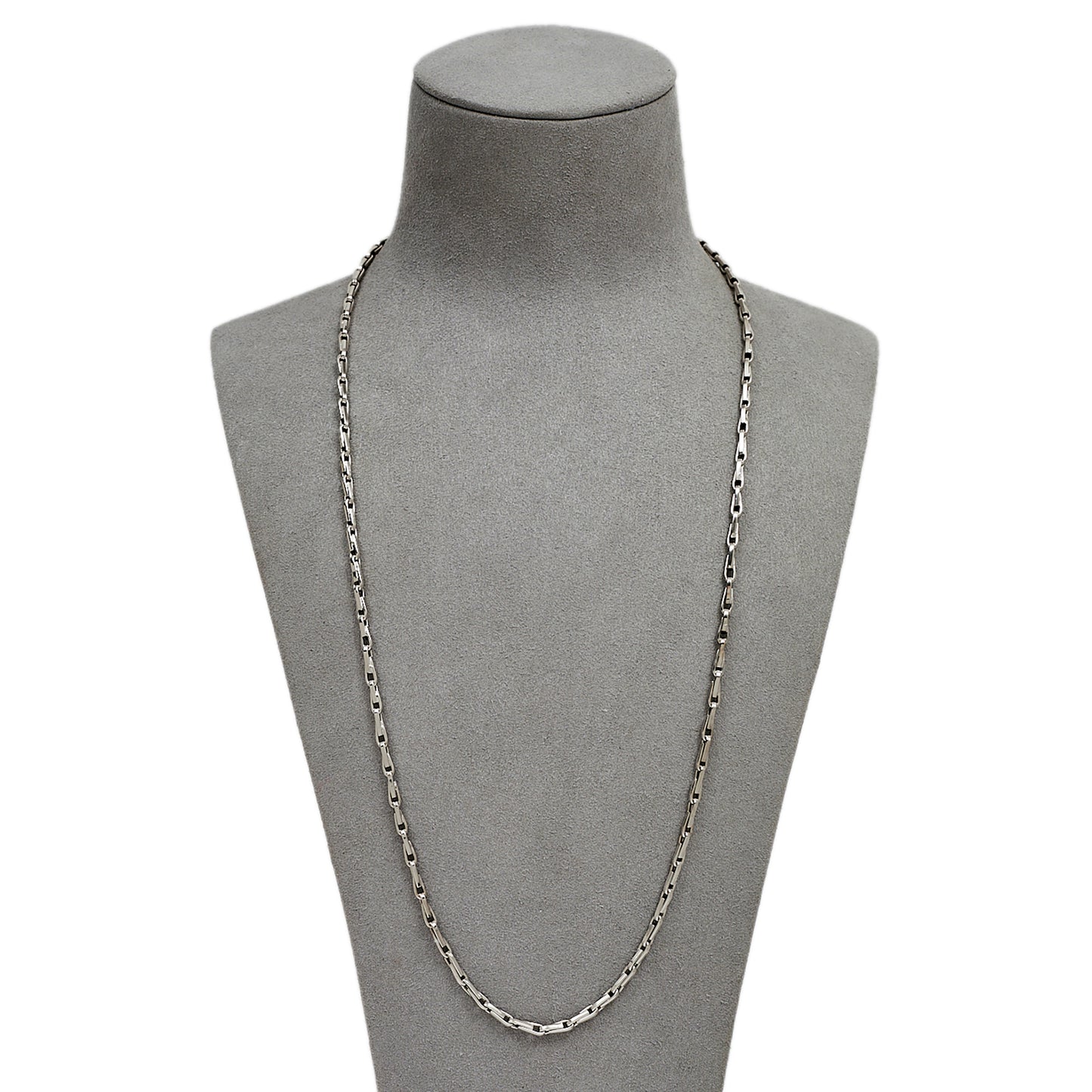 Pre-Owned 18ct White Gold Link Chain Necklace 24 Inch