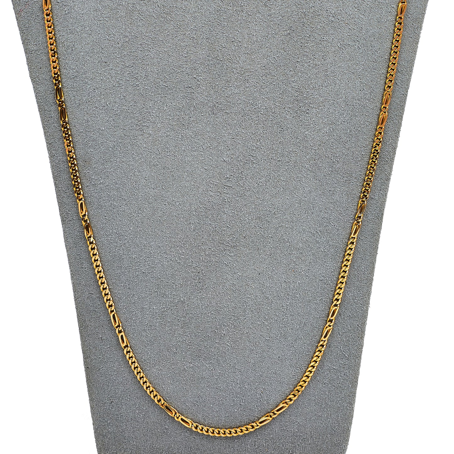 Pre-Owned 9ct Gold Figaro Chain Necklace 31 Inch