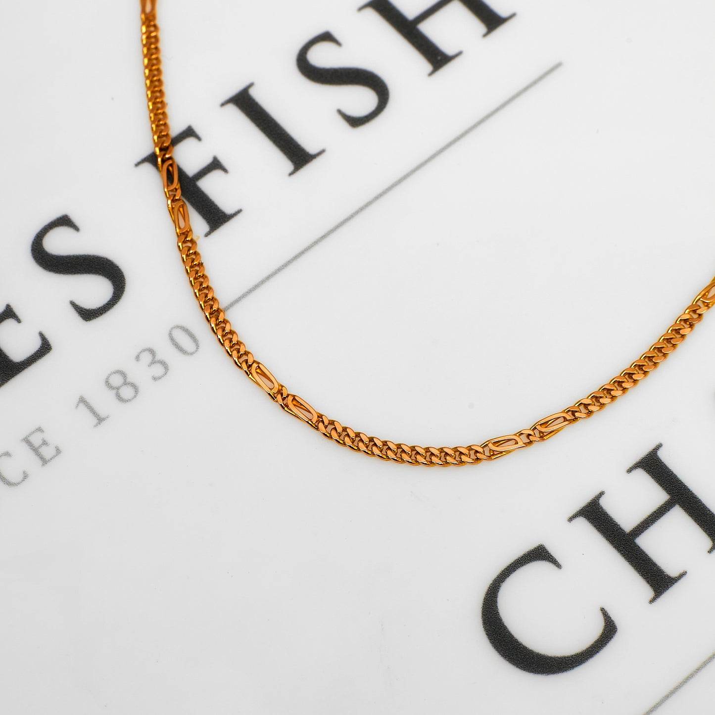 Pre-Owned 9ct Gold Figaro Chain Necklace 31 Inch