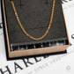 Pre-Owned 9ct Gold Figaro Chain Necklace 31 Inch
