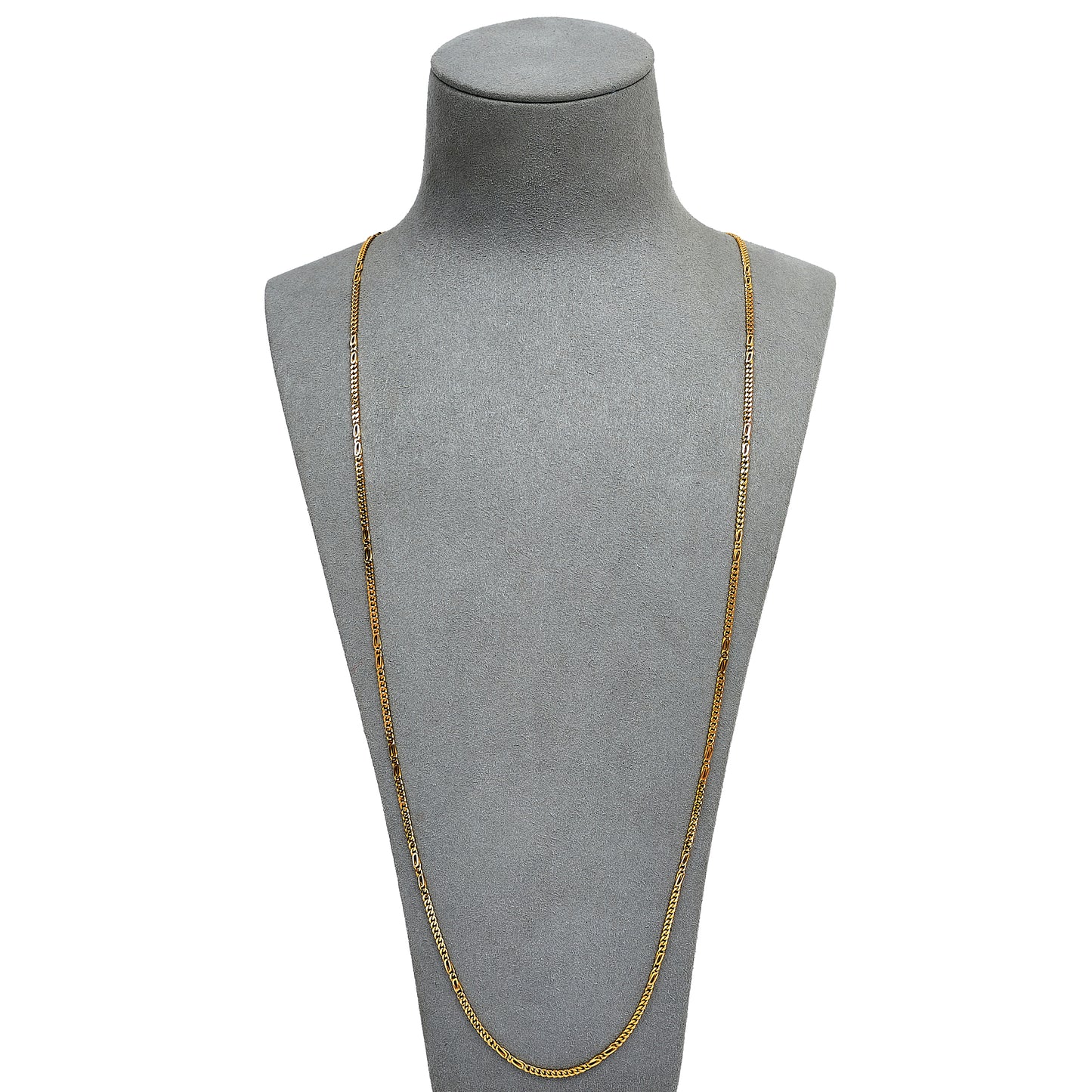 Pre-Owned 9ct Gold Figaro Chain Necklace 31 Inch