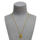 Pre-Owned 999 Fineness Gold Openwork Oval Pendant Necklace
