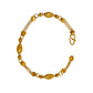 Pre-Owned 999 Gold Fineness Oval Bead Design Bracelet