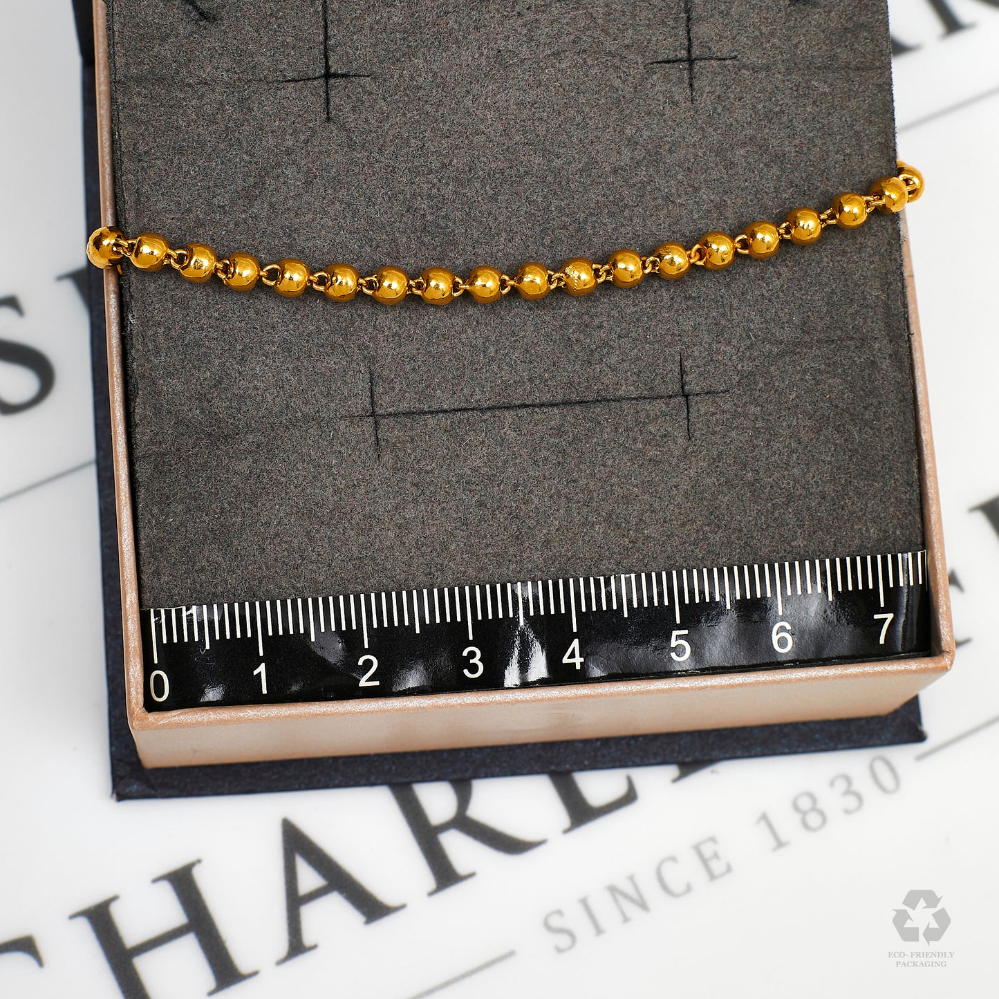 Pre-Owned 22ct Gold Baby Bead Bracelet 5 Inch