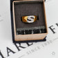 Pre-Owned 9ct Gold & CZ S Initial Ring Size O