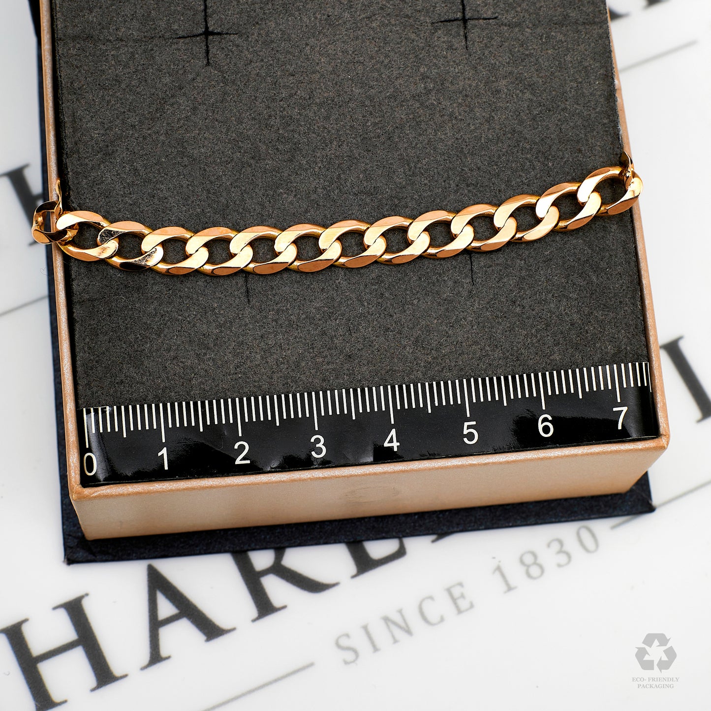 Pre-Owned 9ct Gold Curb Chain Bracelet 8.5 inch