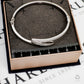 Pre-Owned 9ct White Gold & CZ Zigzag Design Bangle