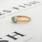 Pre-Owned 9ct Gold Oval Jade Dress Ring Size N