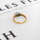 Pre-Owned 9ct Gold Oval Jade Dress Ring Size N