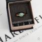 Pre-Owned 9ct Gold Oval Jade Dress Ring Size N