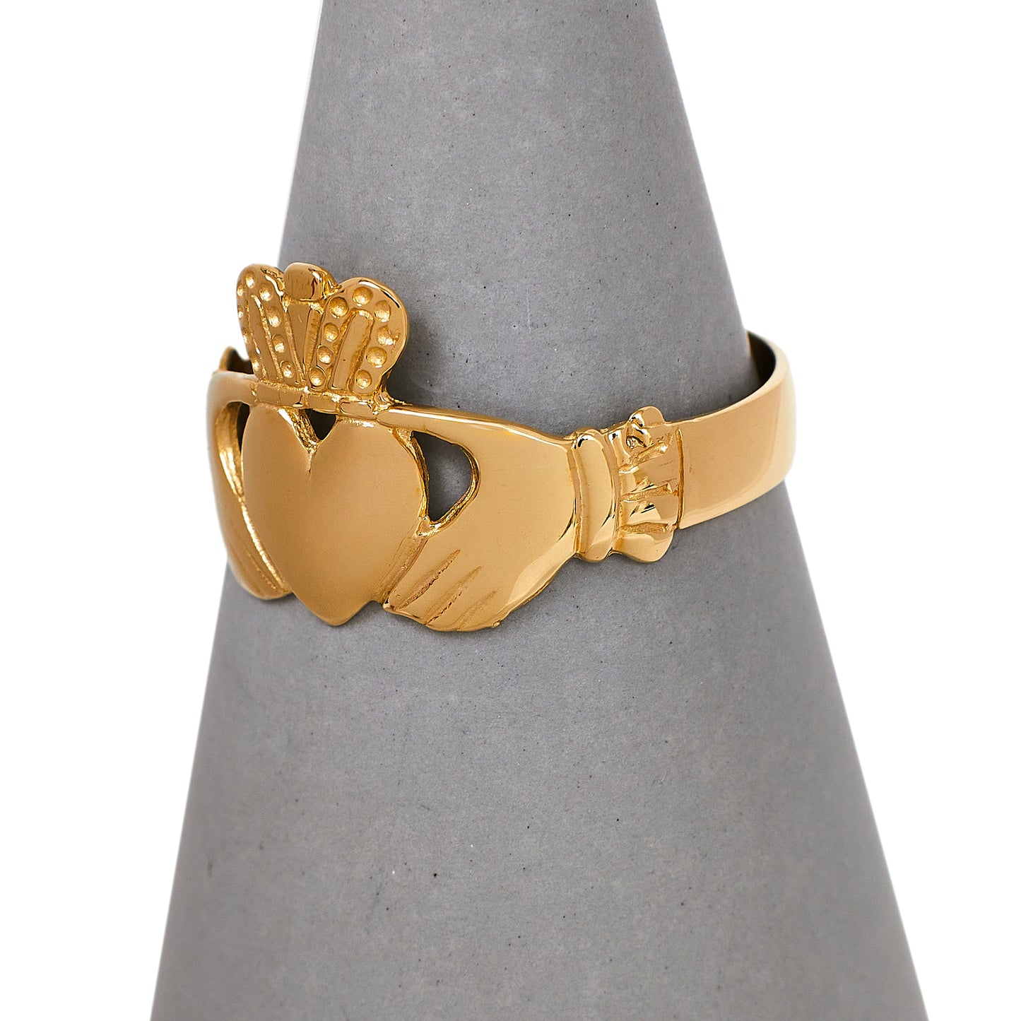 Pre-Owned 9ct Gold Claddagh Ring Size T