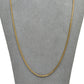 Pre-Owned 9ct Gold Fine 1mm Trace Chain Necklace 24 Inch