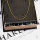 Pre-Owned 9ct Gold Fine 1mm Trace Chain Necklace 24 Inch