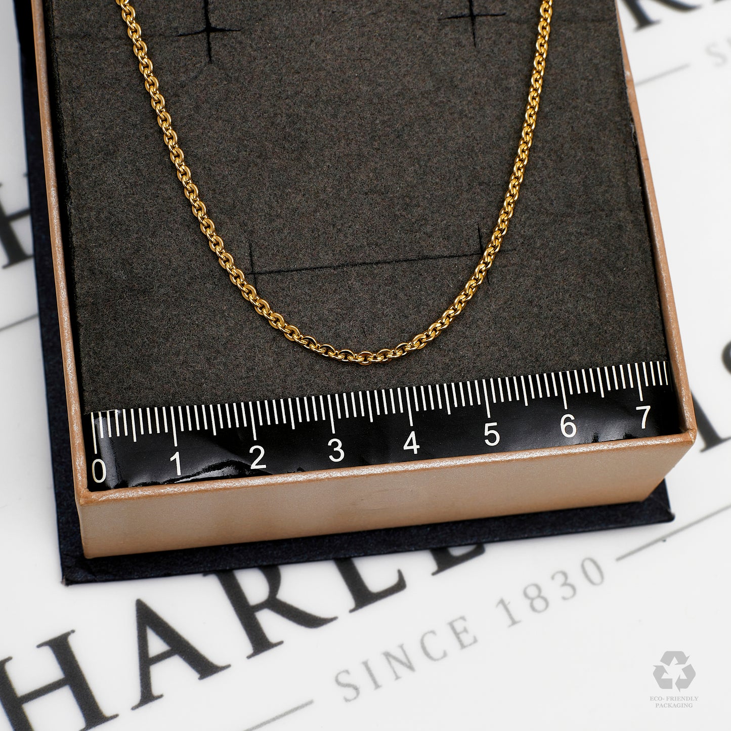 Pre-Owned 9ct Gold Fine 1mm Trace Chain Necklace 24 Inch