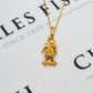 Pre-Owned 9ct Gold Penguin Pendant & Trace Chain 18 Inch