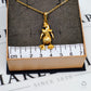 Pre-Owned 9ct Gold Penguin Pendant & Trace Chain 18 Inch