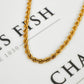 Pre-Owned 9ct Gold Rope Chain Necklace 18 Inch