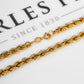 Pre-Owned 9ct Gold Rope Chain Necklace 18 Inch