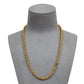 Pre-Owned 9ct Gold Rope Chain Necklace 18 Inch