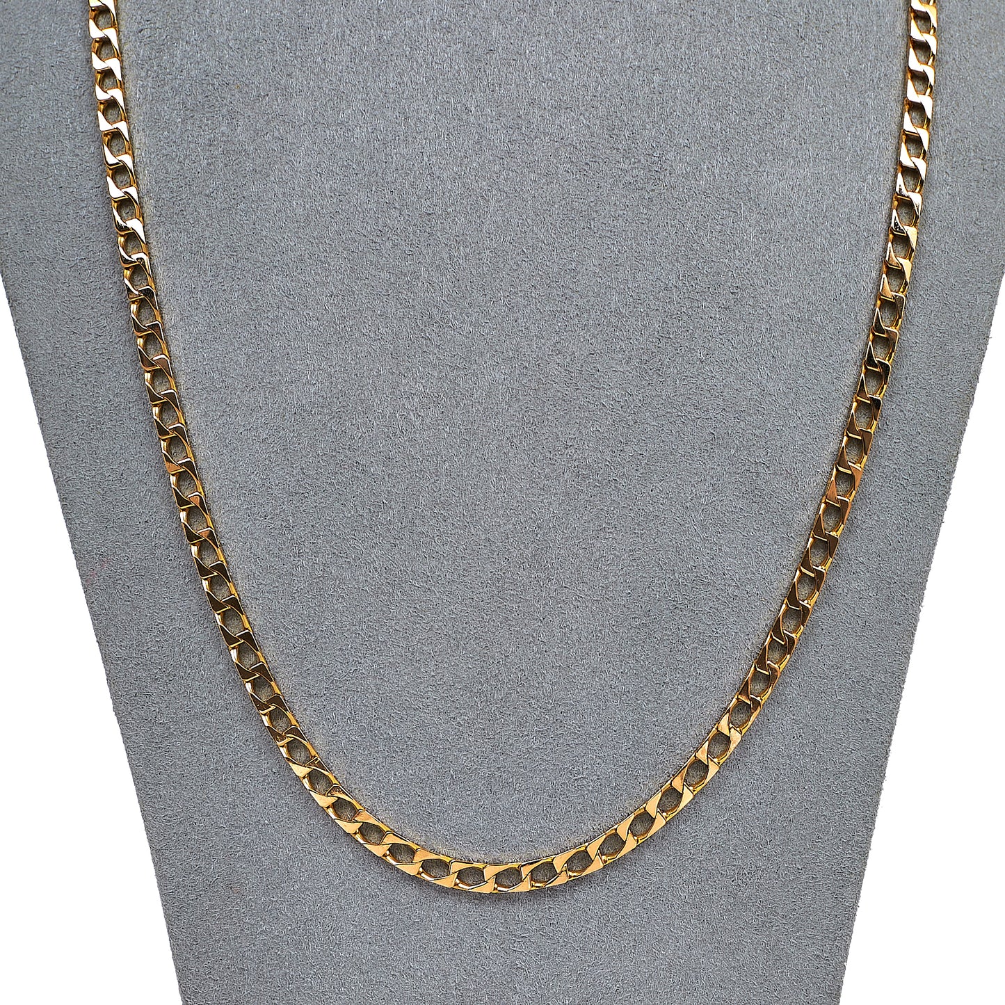 Pre-Owned 9ct Gold Curb Chain Necklace 24 Inch