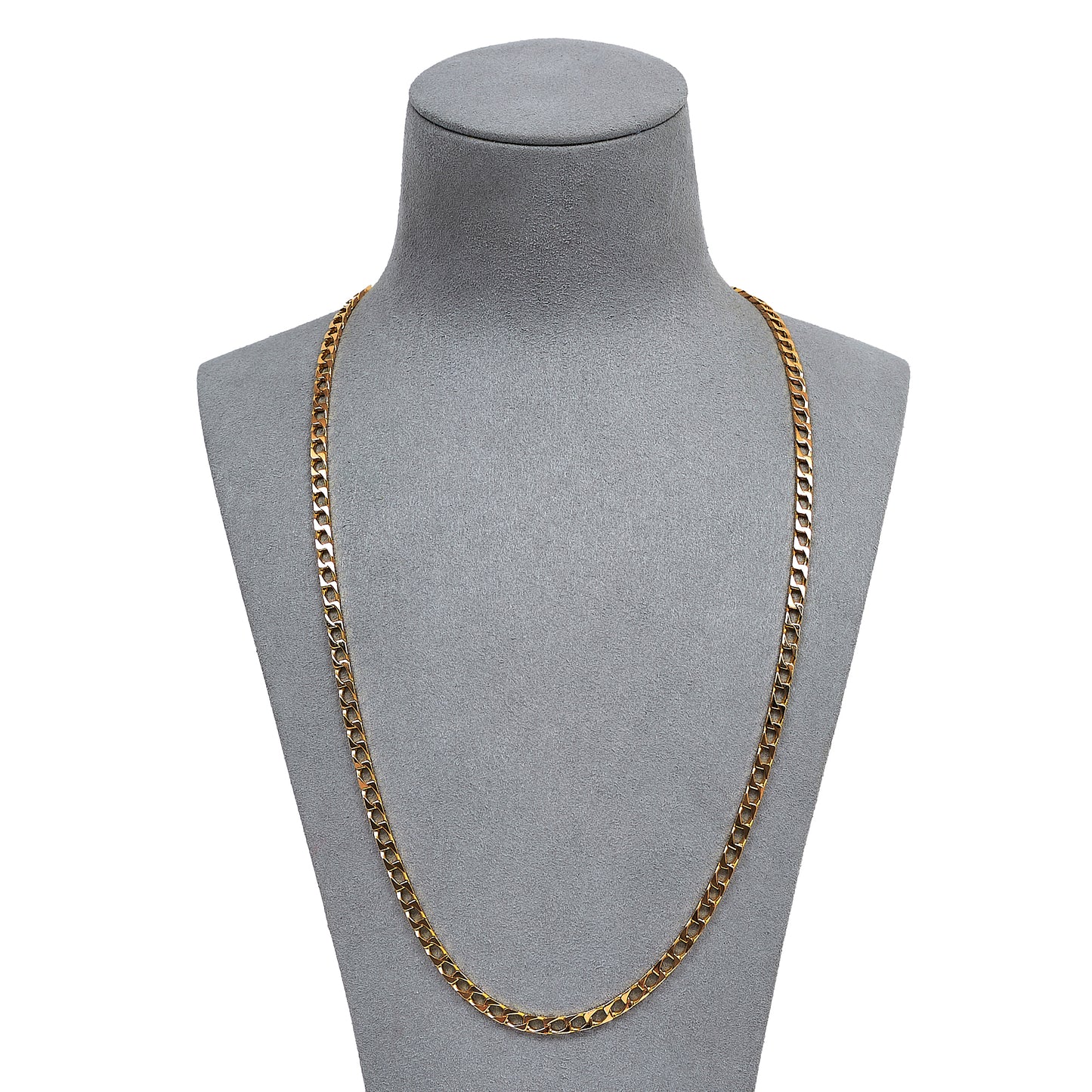 Pre-Owned 9ct Gold Curb Chain Necklace 24 Inch