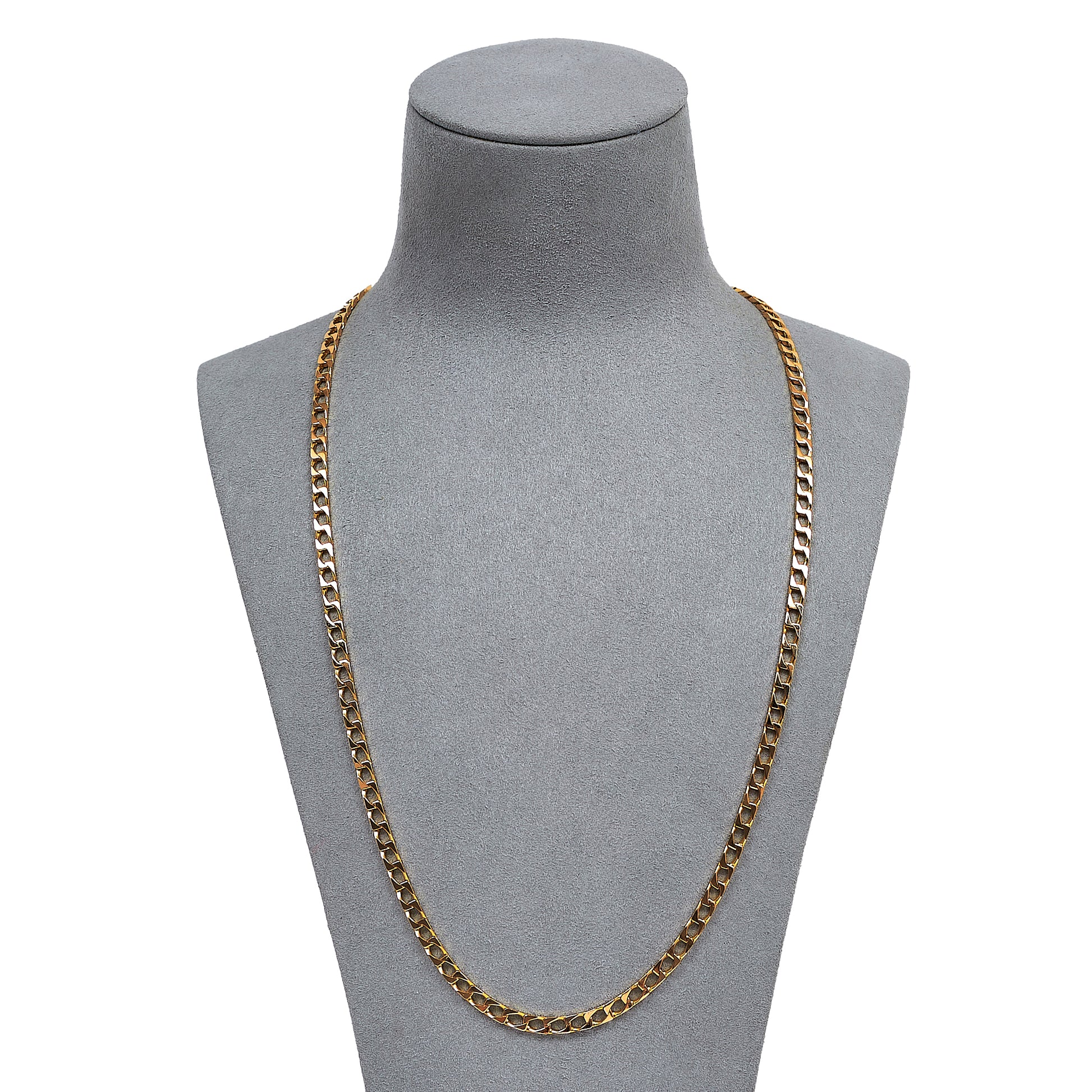 Pre-Owned 9ct Gold Curb Chain Necklace 24 Inch