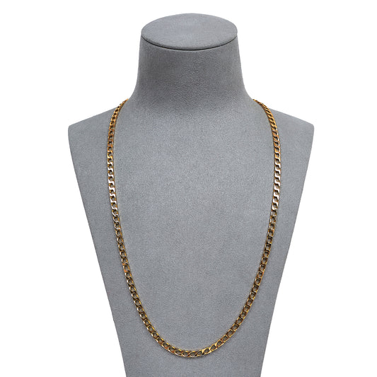 Pre-Owned 9ct Gold Curb Chain Necklace 24 Inch