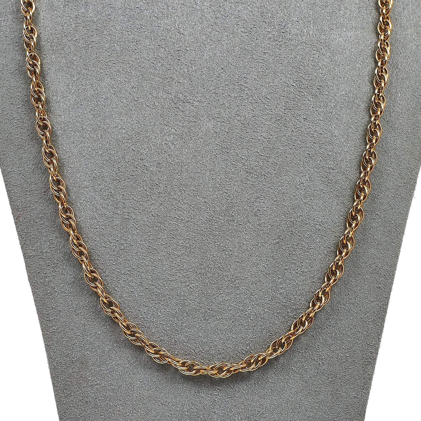 Pre-Owned 9ct Gold Prince Of Wales Chain Necklace 22 Inch