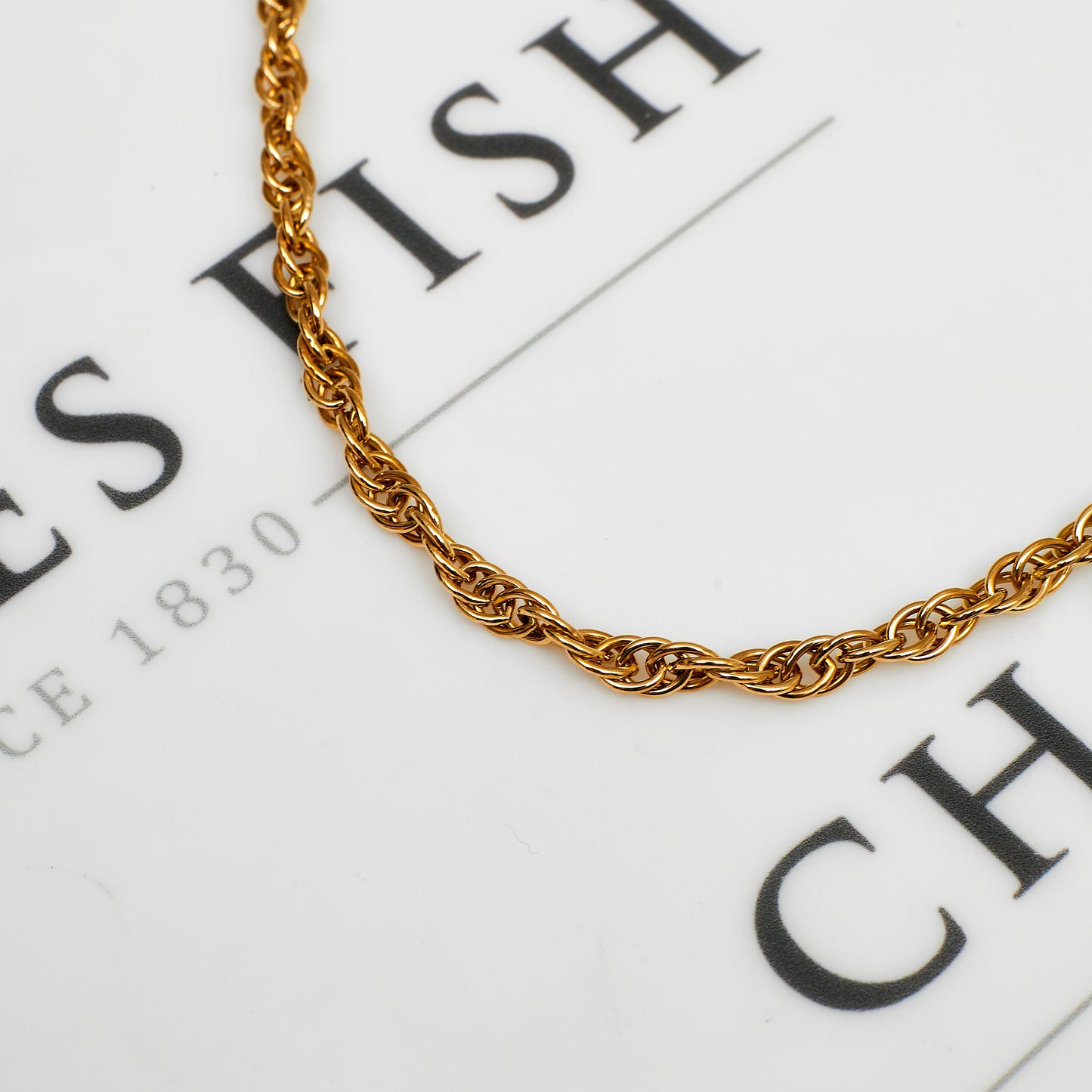 Pre-Owned 9ct Gold Prince Of Wales Chain Necklace 22 Inch