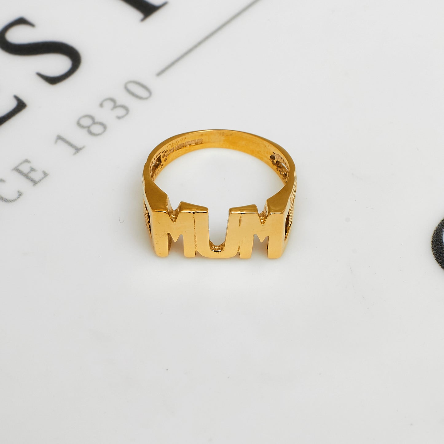 Pre-Owned 9ct Gold MUM Cherish Ring Size O