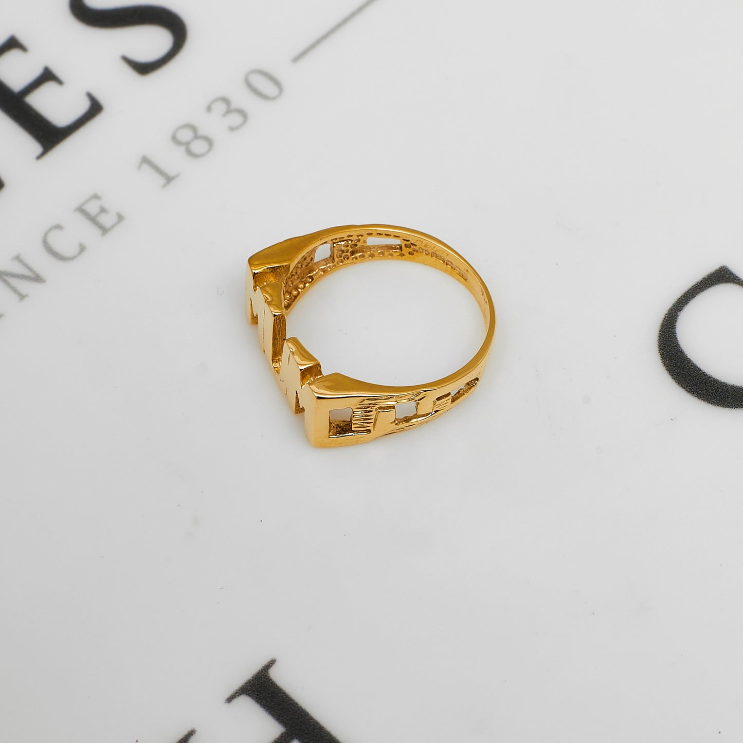 Pre-Owned 9ct Gold MUM Cherish Ring Size O