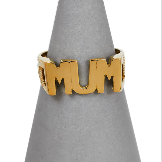Pre-Owned 9ct Gold MUM Cherish Ring Size O