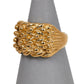 Pre-Owned 9ct Gold 4 Row Shot Ring Size W