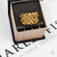 Pre-Owned 9ct Gold 4 Row Shot Ring Size W