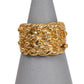 Pre-Owned 9ct Gold 4 Row Shot Ring Size W