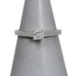 Pre-Owned 18ct White Gold Princess Cut Diamond Ring Size M