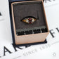 Pre-Owned 9ct Gold 2 Garnet & 2 Diamond Ring Size N.5